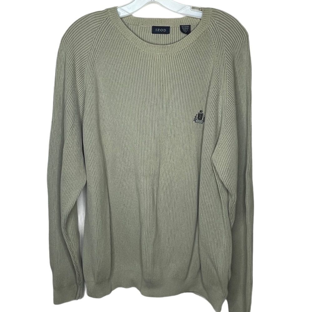 Vintage IZod‎ Ribbed Sweater Tan